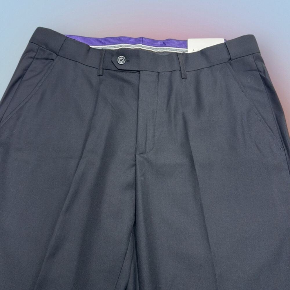 BRAVEMAN Men’s 36 Black UNHEMMED Dress Pant